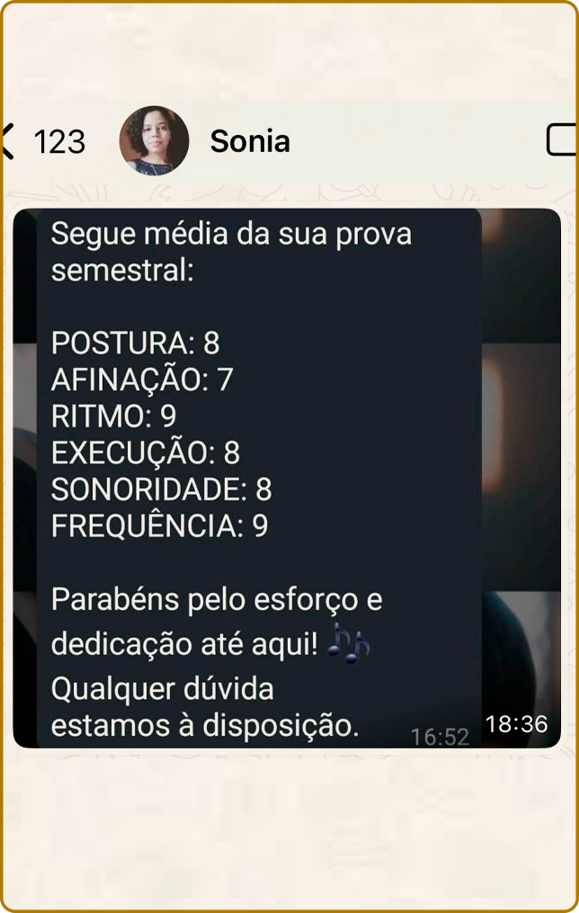 SONIA NOTA DA PROVA